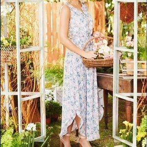 LC LAUREN CONRAD Boho Floral Print Maxi Dress sz 4